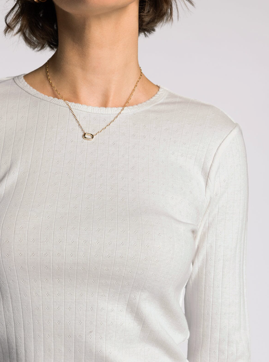 pointelle long sleeve