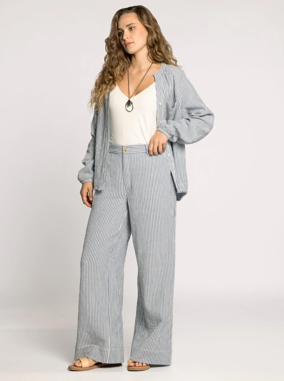 pinstripe cotton trouser
