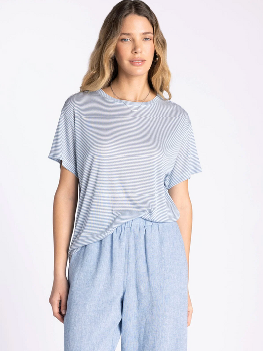 Thread & Supply : Opalite Tee in Blue