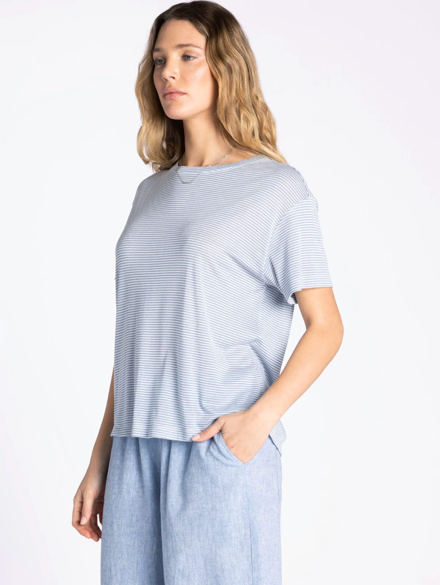 Thread & Supply : Opalite Tee in Blue