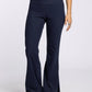 navy flare legging pants