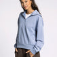 light blue 1/4 zip athletic top
