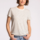 black stripe slub knit tee