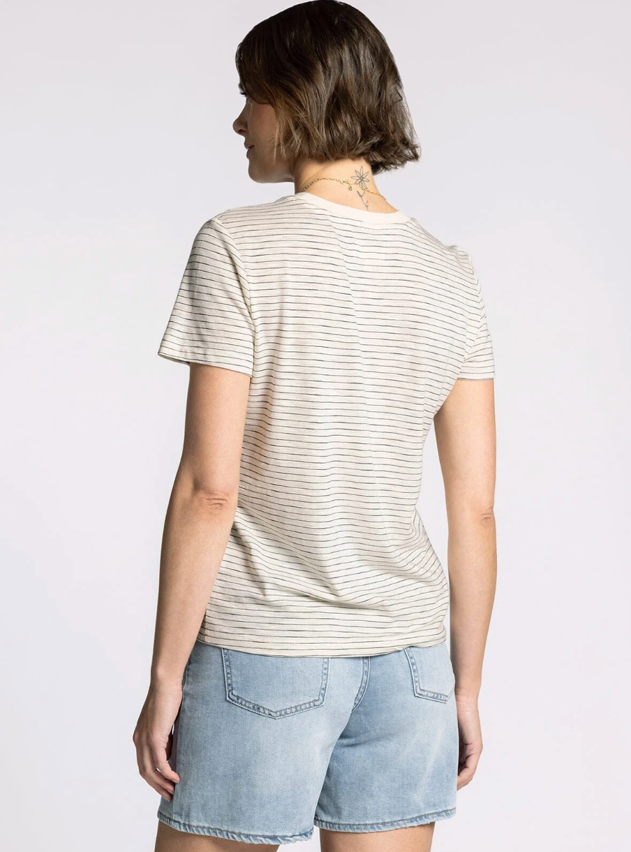 black stripe tee