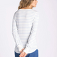 Thread & Supply : Stacey Top in Ivory Blue Stripe