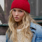 Free People: Frostline Beanie in Red