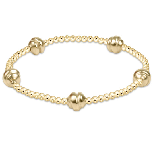 E Newton: Admire Small Gold 2.5mm Bracelet