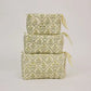 Floral Lattice Buttercream Toiletry Bag : Small