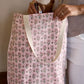 Cotton Tote Bag in Ditsy Floral Blush