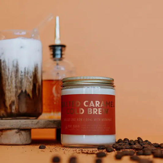 Salted Caramel Cold Brew 8oz Candle