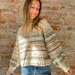 fair isle print sweater
