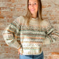 fair isle print sweater