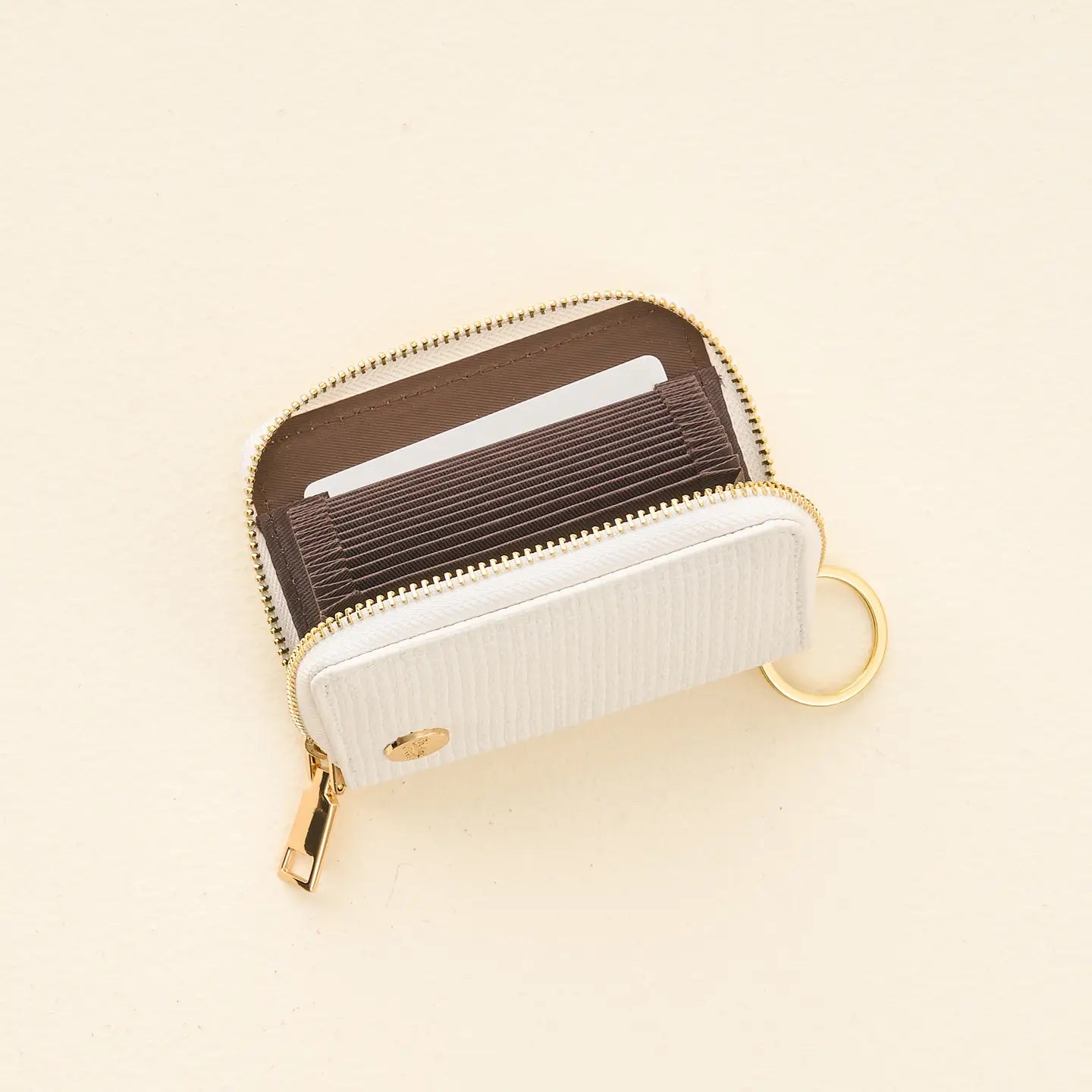 Zip Around Wallet : White