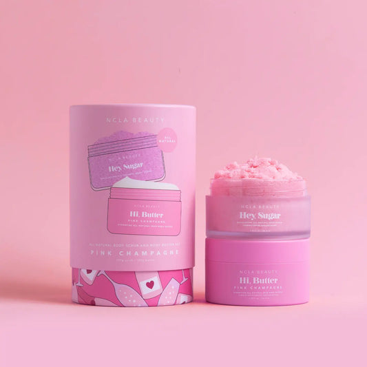 Pink Champagne Body Scrub and Butter Set