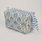 Trellis Indigo Toiletry Bag : Small