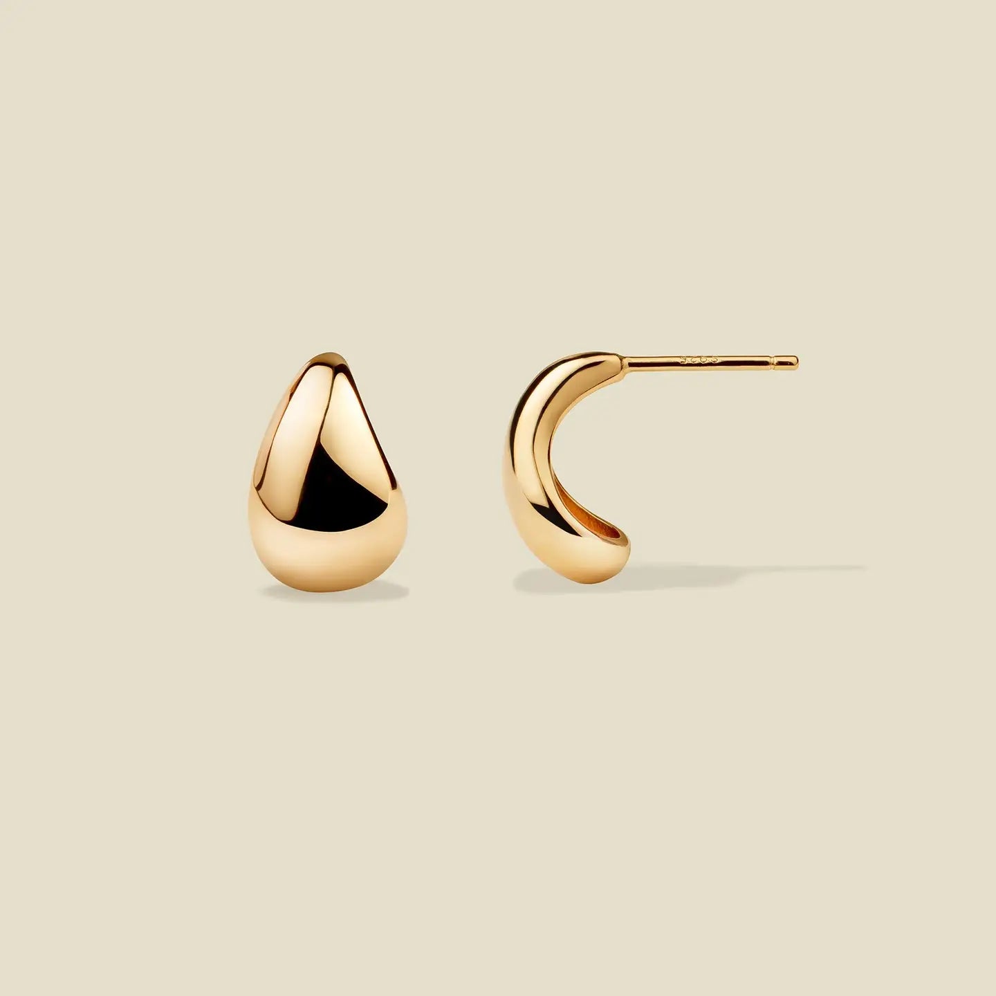 gold drop studs