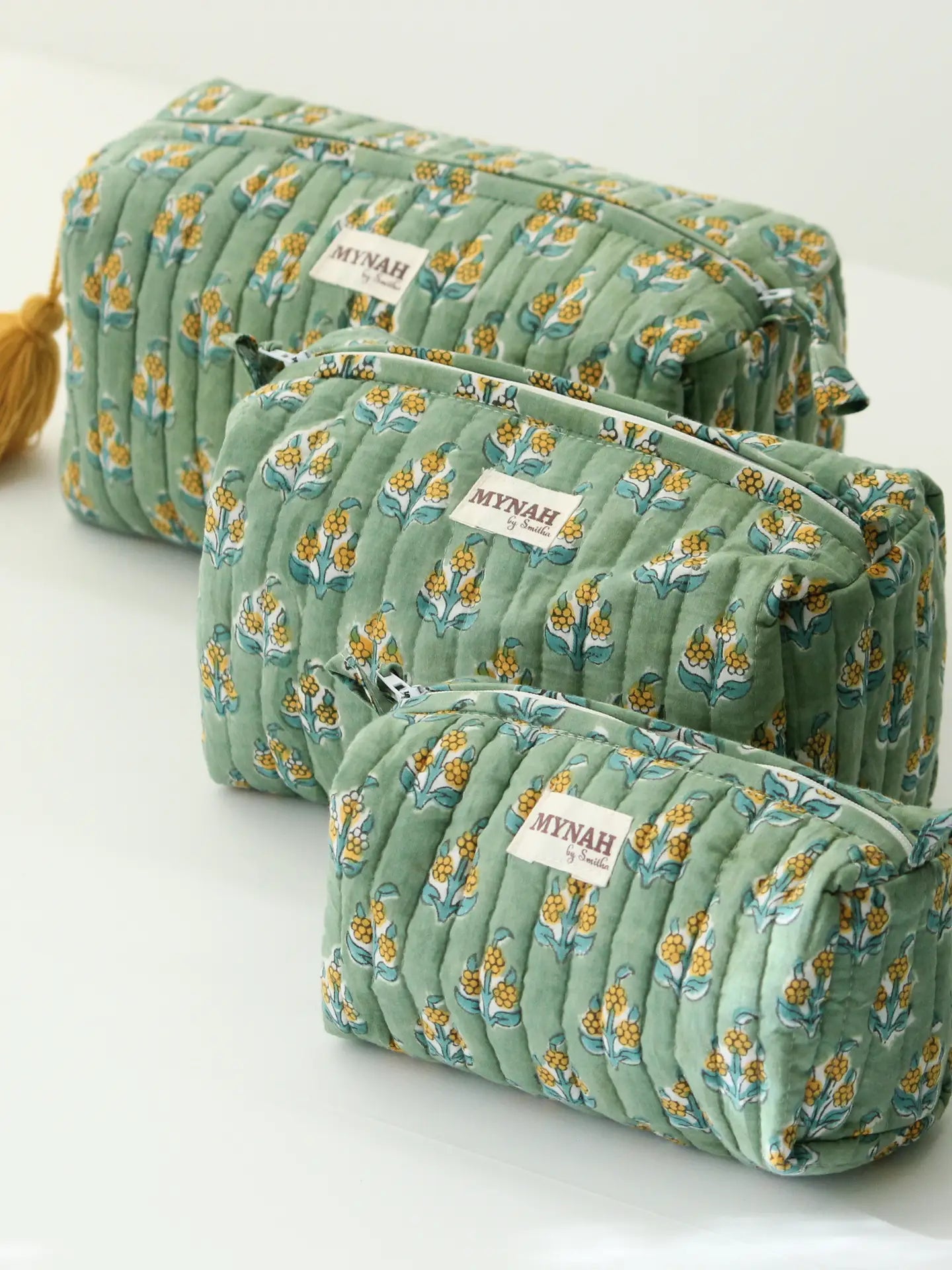 Ochre Cosmetic Bags