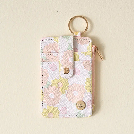 Keychain Wallet : Daisy Craze Peach