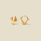 gold huggie hoop earrings