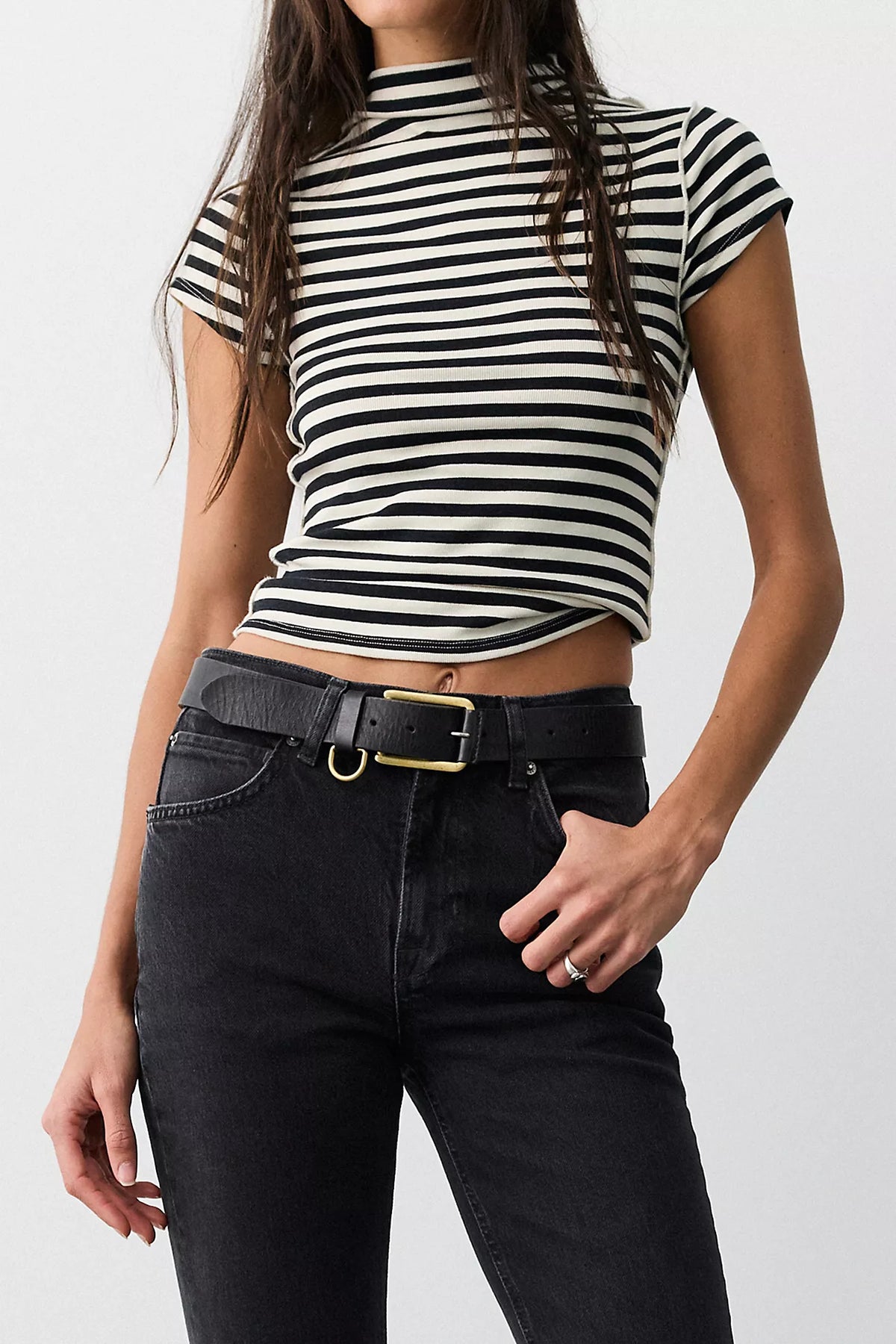 Free People: Brooklyn Belt in Black