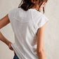 Free People: Riley Top in Ivory