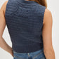 Free People : Ava Vest in Vintage Indigo
