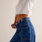 Free People: Palmer Cuff Jeans in Tunnel Vision