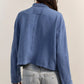 Free People: Celeste 1/4 Zip in Bluebell