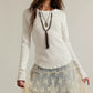 Free People: Easy Does It Tee in White