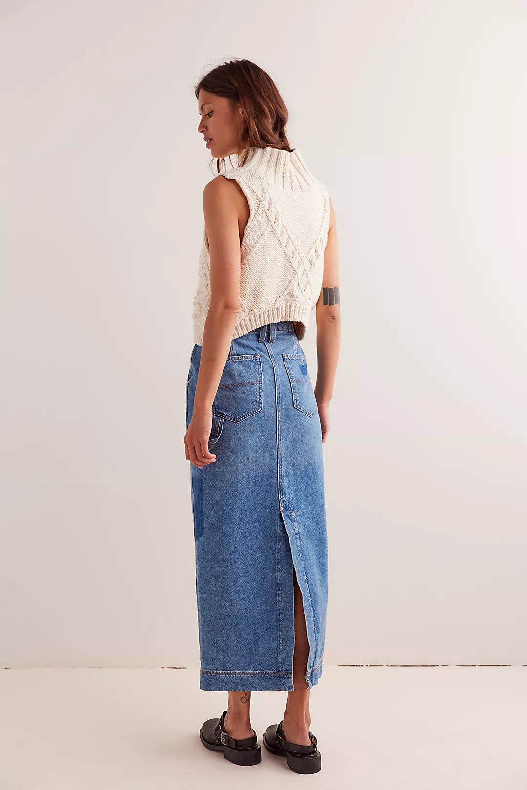 Free People: Francisco Denim Maxi Skirt