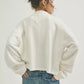 Free People: Celeste 1/4 Zip in Clean Ivory