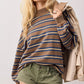 Free People: Palm Springs Pullover in Army Stripe