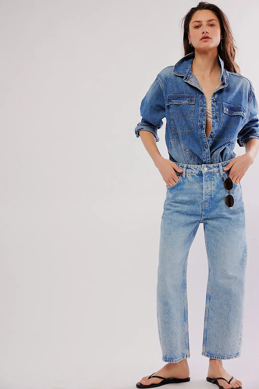 Free People : Deep Trance Boyfriend Jean in Sweet Dreams