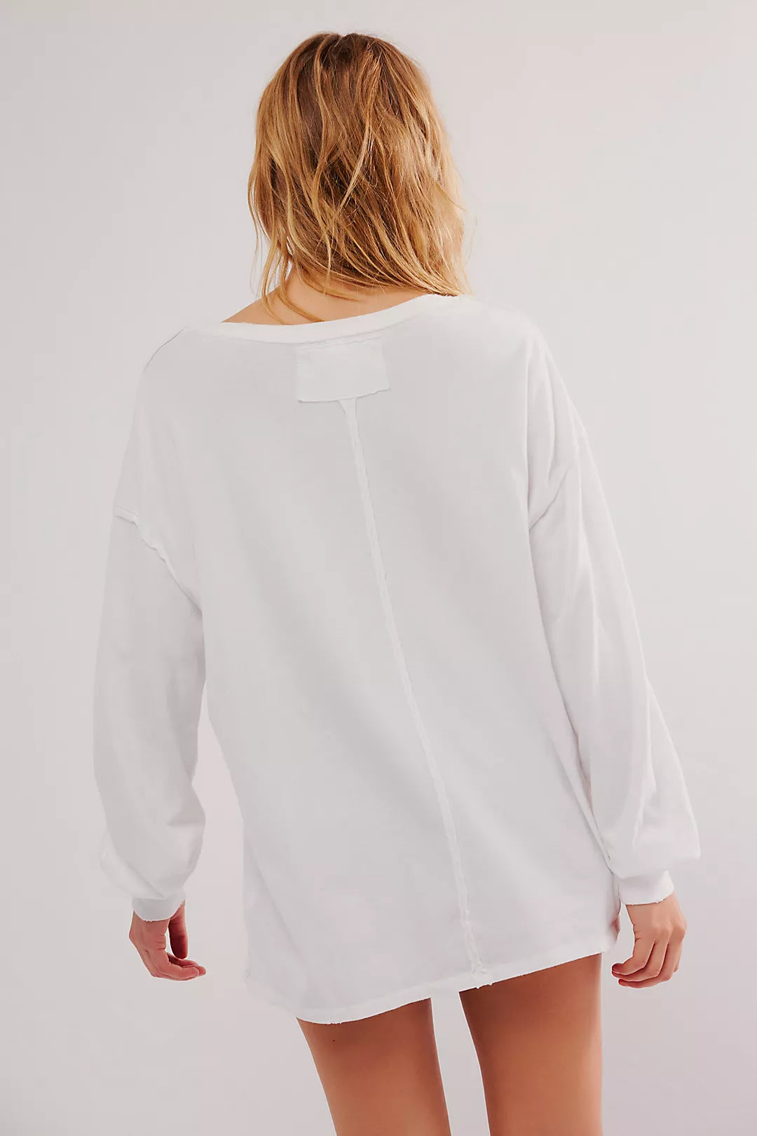 Free People: Fade Into You Tee in Ivory