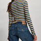 Free People: Good Good Stripe Turtleneck in Yellow Combo