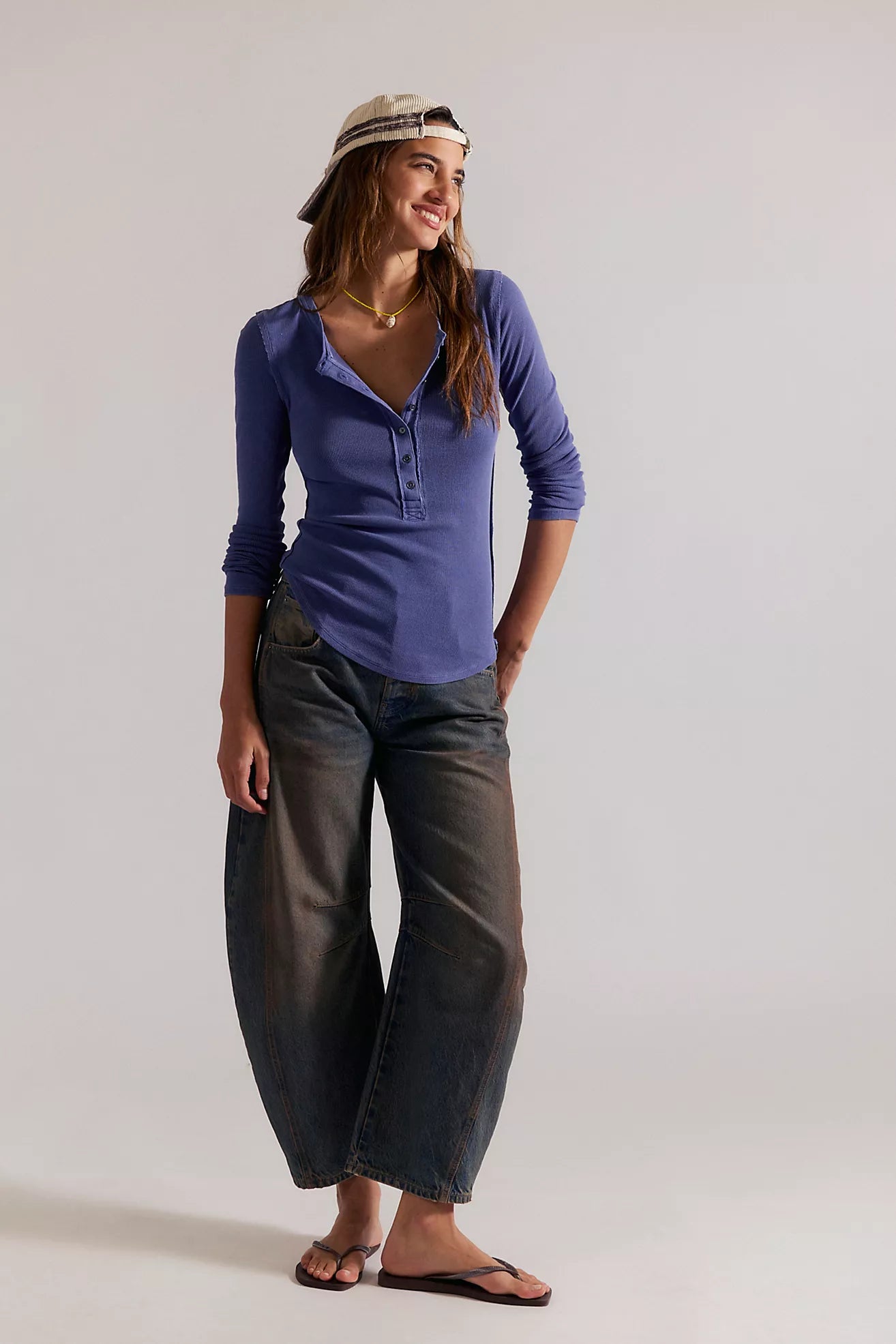 Free People: Jamie Henley in Navy Academy