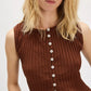 Free People : Tilly Vest in Honey Bronze