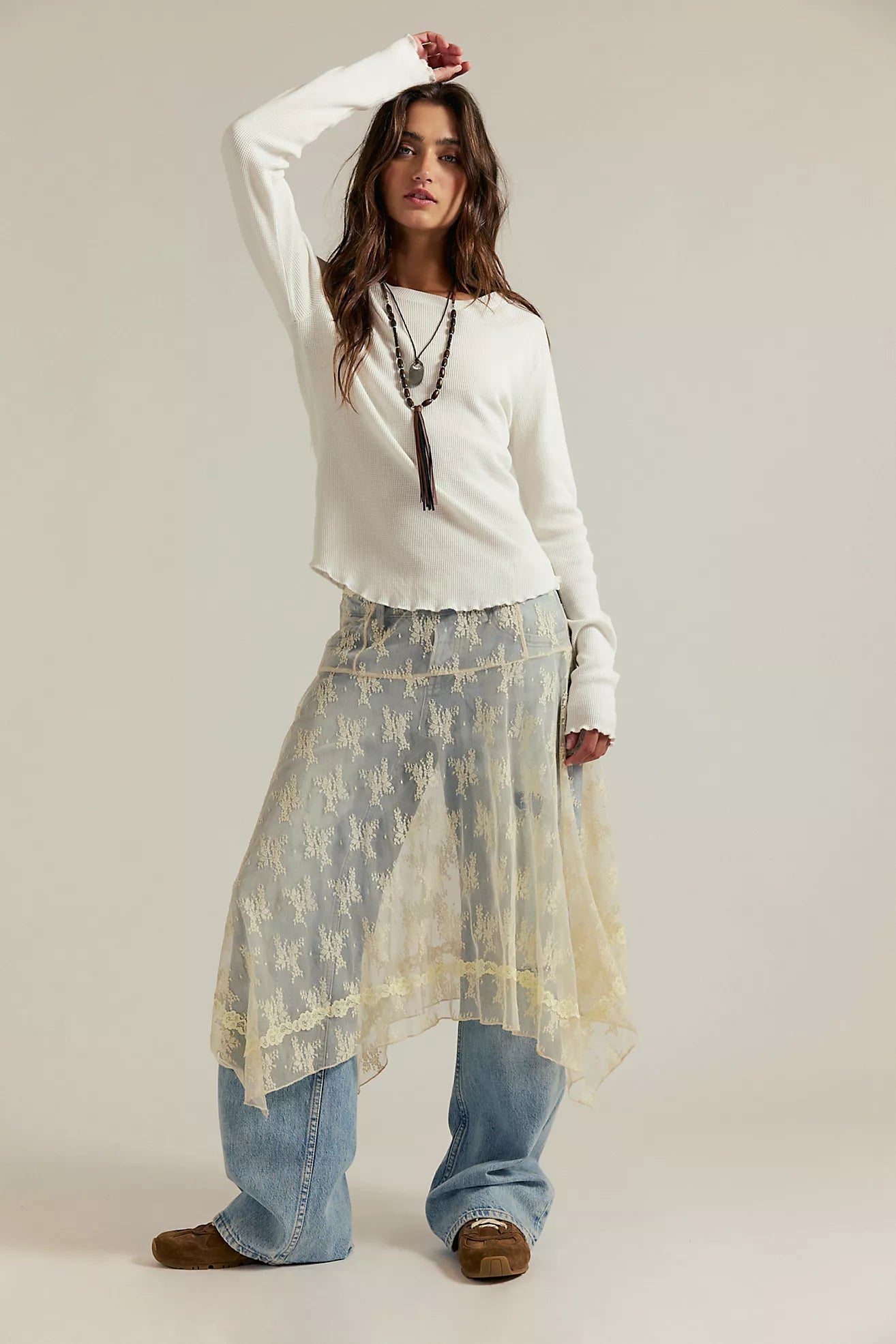 Free People: Easy Does It Tee in White
