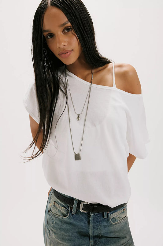 Free People : Peggy Tee in White