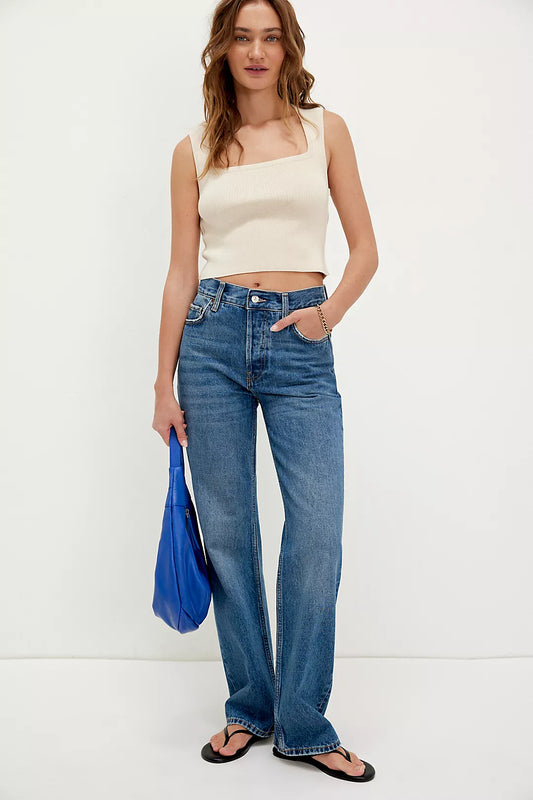 Free People : Holly Bootcut Jeans in Thames