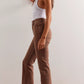 Free People: Xena Slim Straight in Chocolate Mousse