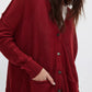 Free People: Chickadee Cardi in Syrah