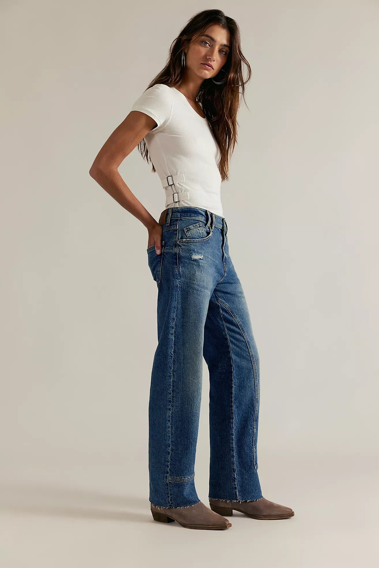 Free People: Risk Taker Jeans in Chance