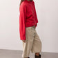Free People: Celeste 1/4 Zip in Salsa
