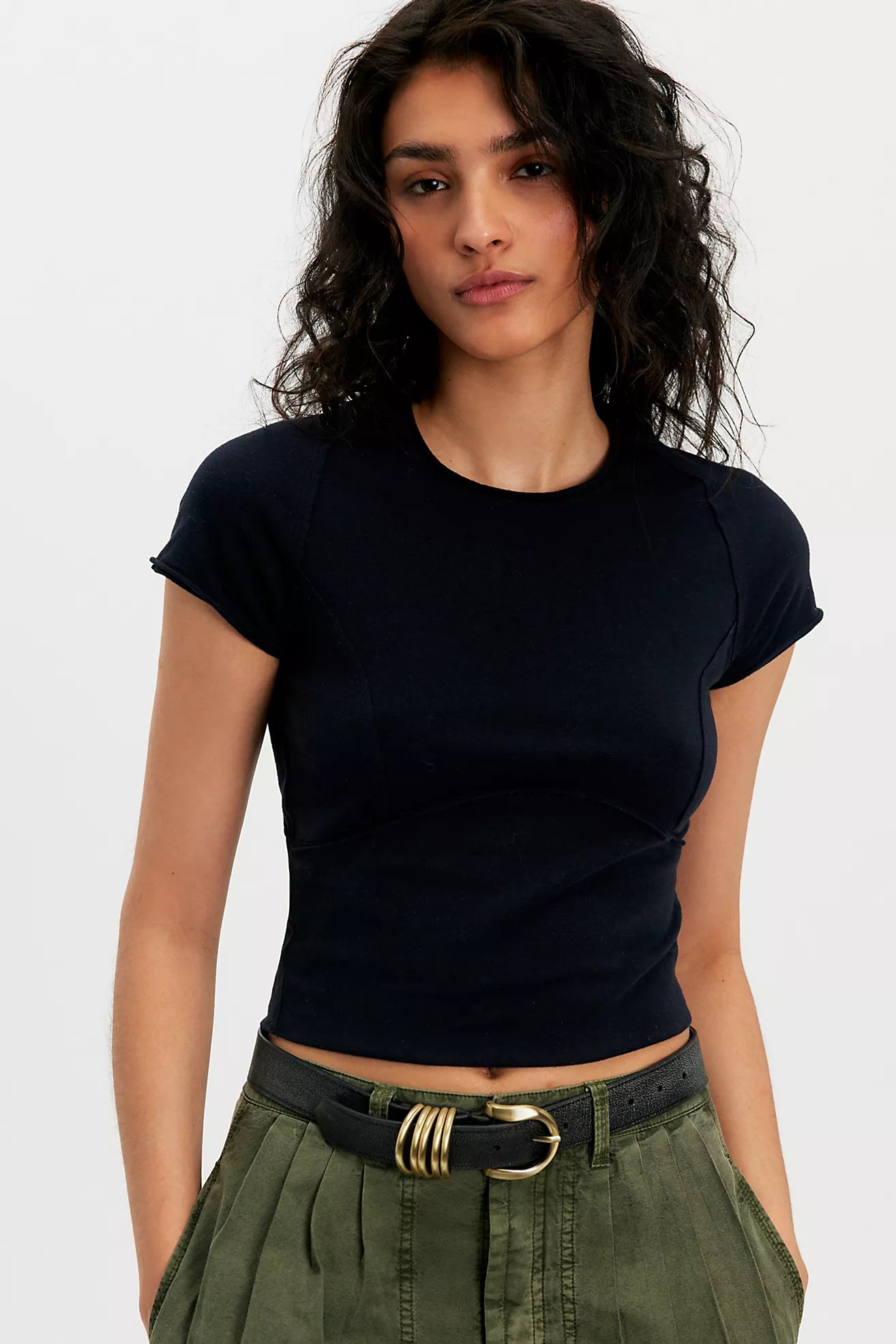 Free People: Protagonist Tee in Black