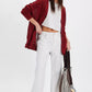 Free People: Chickadee Cardi in Syrah