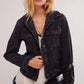 Free People: Jayde Jacket in Washed Black