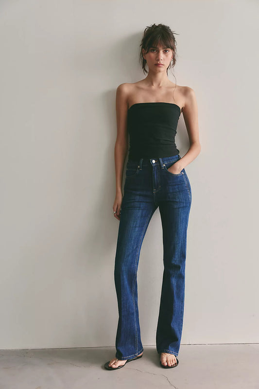 Free People: Double Knot High Rise Straight Jean