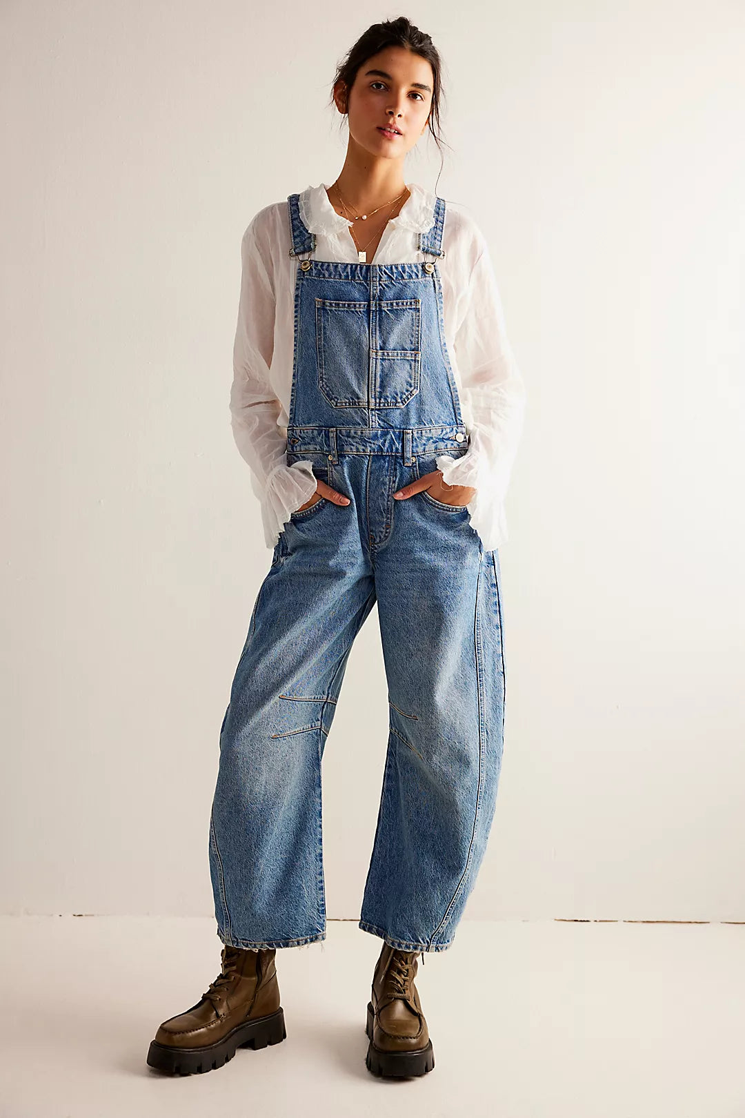 Free People: Good Luck Barrel Overall