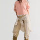 Free People: Celeste 1/4 Zip in Coral Pink